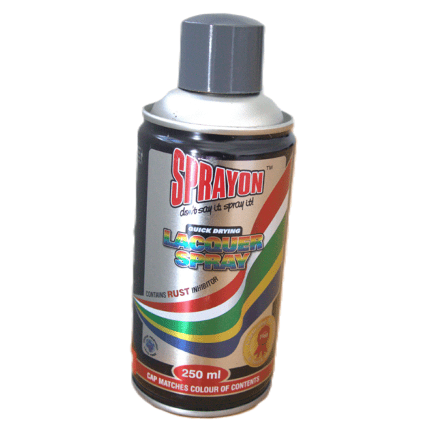 SPO0075 – SPRAYON PAINT GREY MACHINERY 250ML