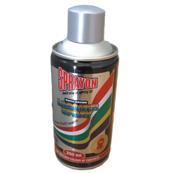 SPO0080 – SPRAYON PAINT SILVER METALLIC 250ML