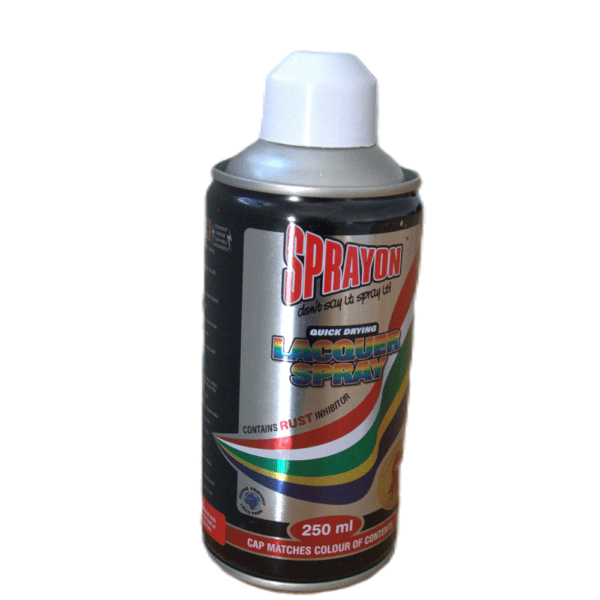 SPO0105 – SPRAYON PAINT WHITE FLAT 250ML