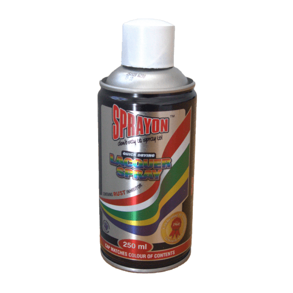 SPO0110 – SPRAYON PAINT WHITE GRECIAN 250ML