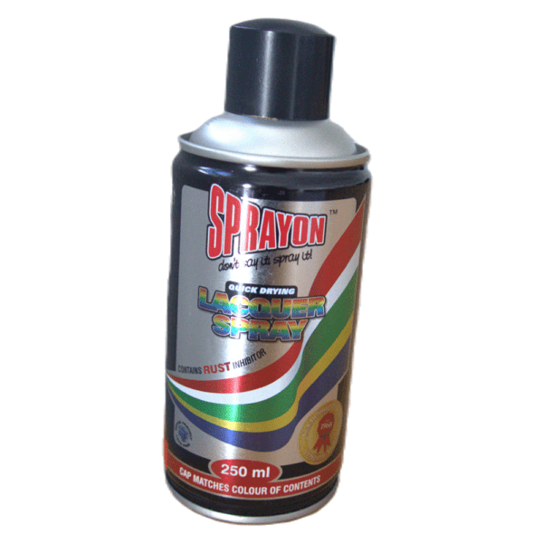 SPO0120 – SPRAYON PAINT BLACK GLOSS 250ML