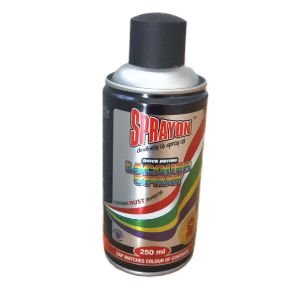 SPO0125 – SPRAYON PAINT BLACK MATT 250ML