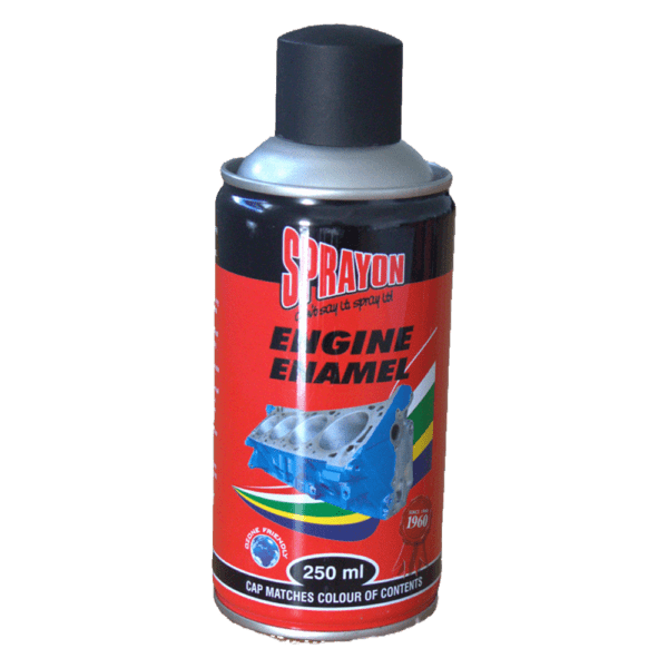 SPO1010 – SPRAYON PAINT ENGINE ENAMEL MATT BLACK