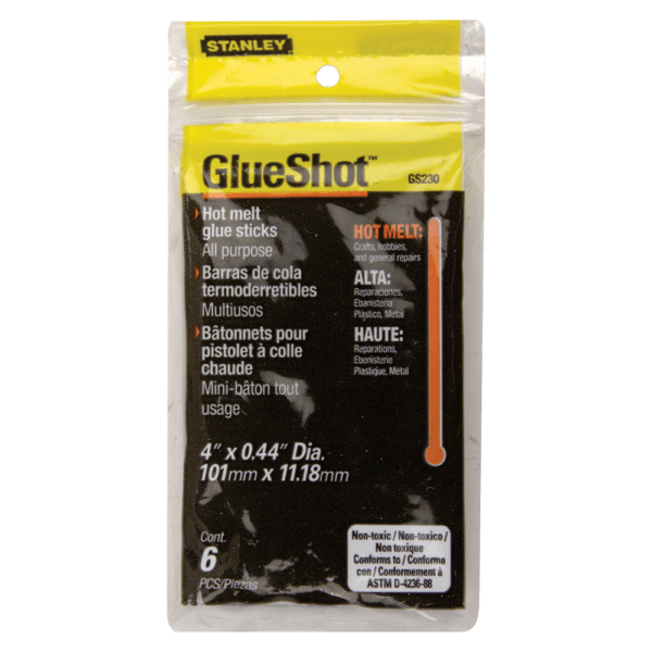 STA2922 – GLUE STICKS STANLEY 12X100MM P/6 GS230