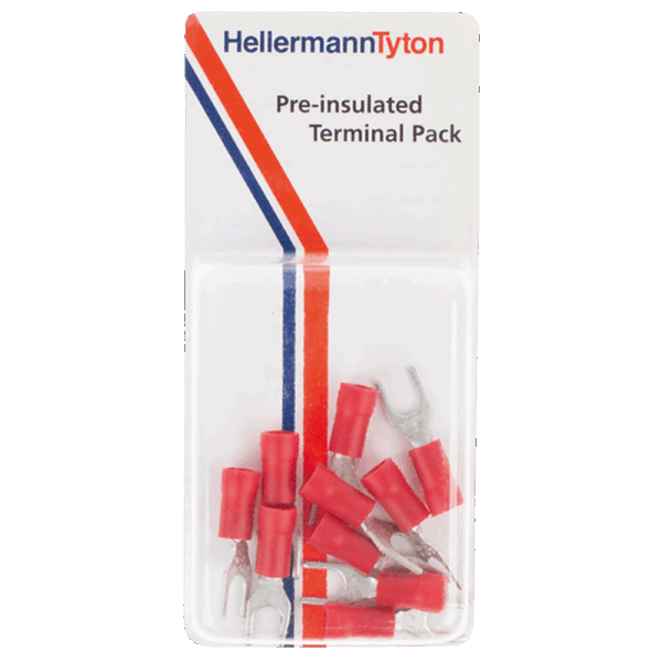 TERMPRPK11 – TERM SPADE RED 4.3MM 1S4A P/10