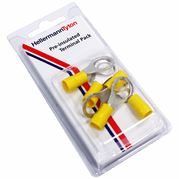 TERMPRPK41 – TERM RING YELLOW 10.5MM 3R10 P/5