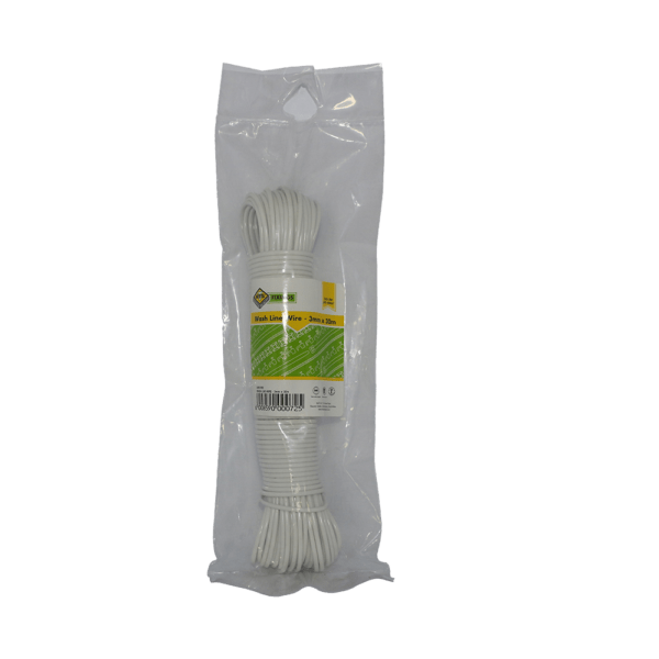 UNS1560 – WASH LINE 3X30M WIRE CORE PVC COATED