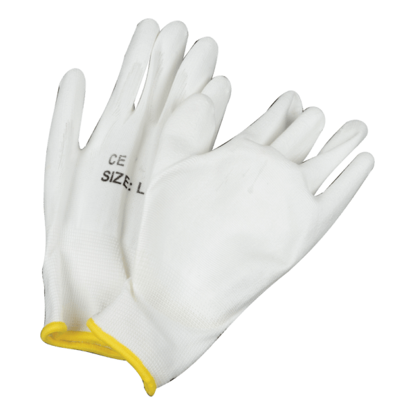 WAN0218 – GLOVE MATSAFE NYLON WHITE PU G/P LARGE