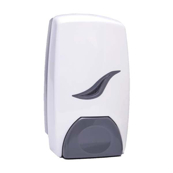 WASD-1017 – SOAP DISPENSER PVC 1L WHITE/GREY LOCK