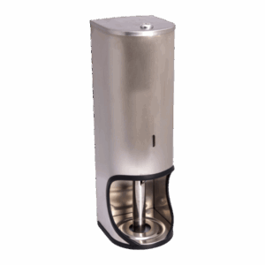 WATR-1003 – TOILET ROLL HOLDER LOCK 3TIER S/STEEL