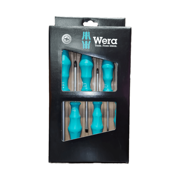 WER17346 – SCREWDRIVER SET WERA GREEN P/6 1734/6